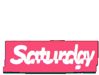 Saturday Glitch Sticker