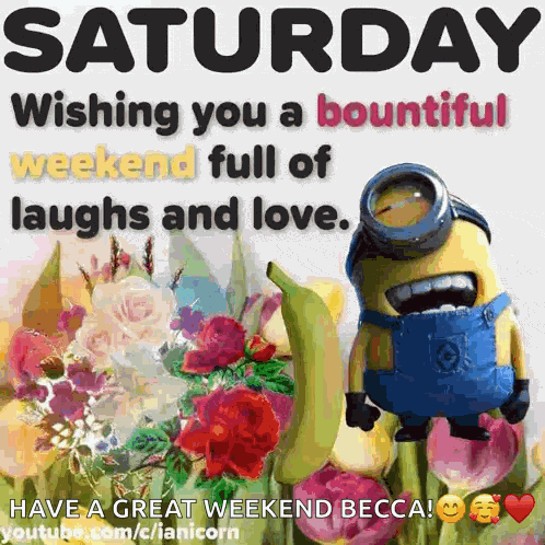 Saturday Minion GIF