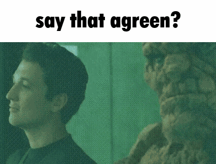 Say That Again Green GIF