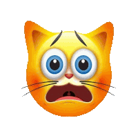 Scared Cat Sticker