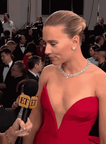 Scarlett Johansson Wink GIF