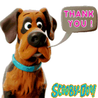 Scooby Doo Thank You Sticker