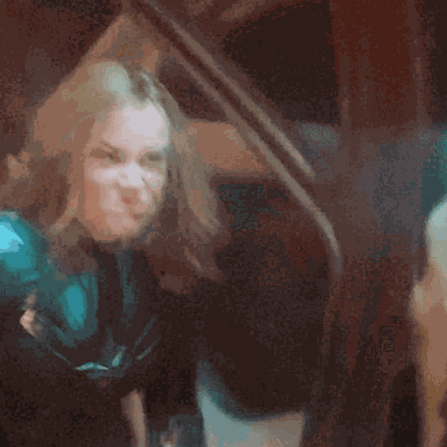 Screaming Brie Larson GIF