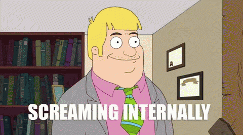 Screaming Internally Dead Inside GIF