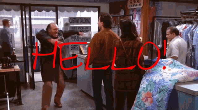 Seinfeld Hello GIF