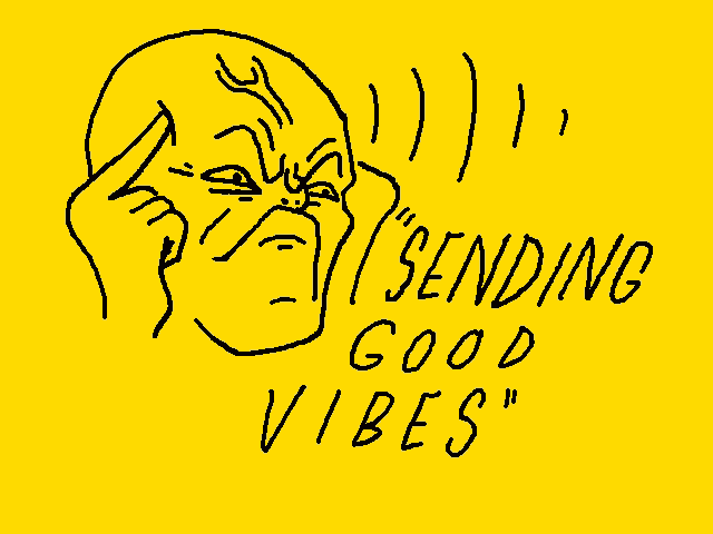 Sending Good Vibes Think GIF