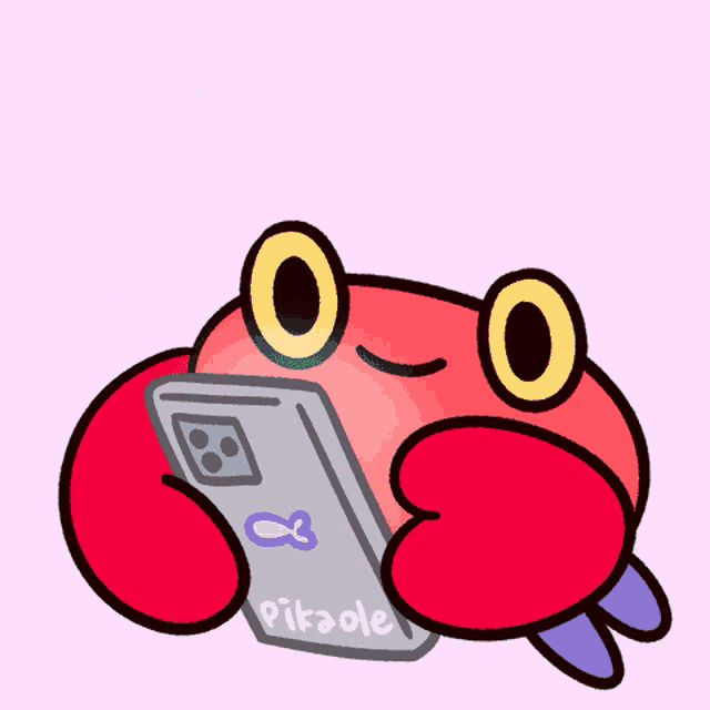 Sending Hearts Crabby Crab GIF