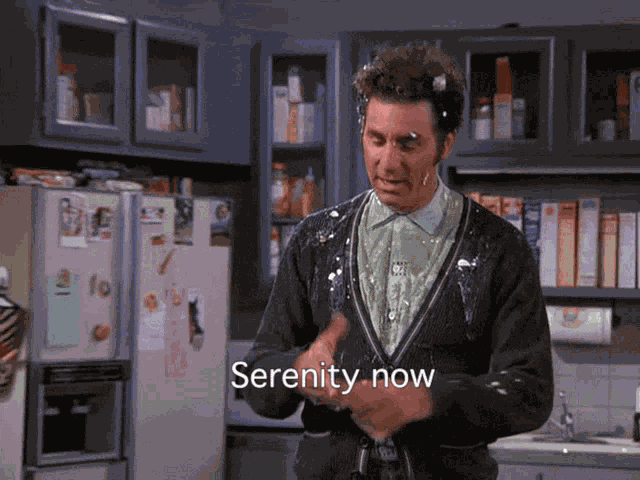 Serenity Now Talking GIF