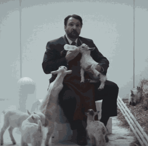 Severance Baby Goat GIF