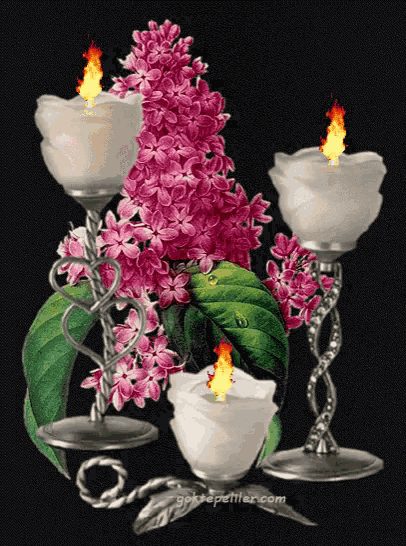 Shabbat Shalom Candles GIF