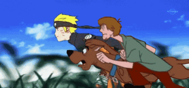 Shaggy Scooby Doo Naruto Run GIF
