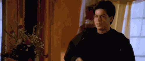 Shah Rukh Khan Finger Gesture K3g GIF
