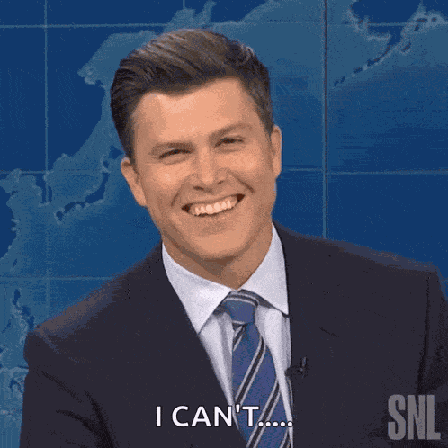 Shaking My Head Colin Jost GIF