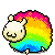 Sheep Rainbow Sticker