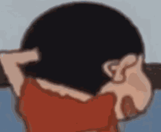 Shinchan Shy GIF