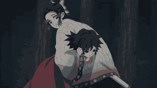 Shinobu Kocho Giyu Tomioka GIF