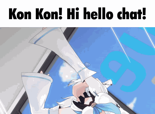 Shirakami Fubuki Hello Chat GIF
