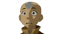 Shocked Aang Sticker