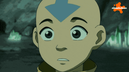 Shocked Aang GIF