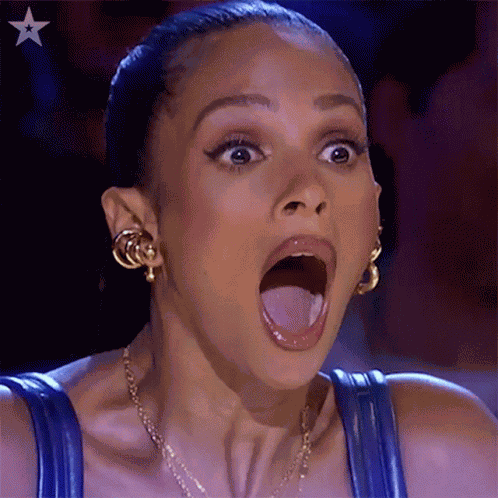 Shocked Alesha Dixon GIF