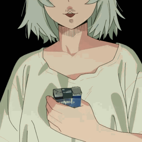 Shocked Chain Smoker Cat GIF
