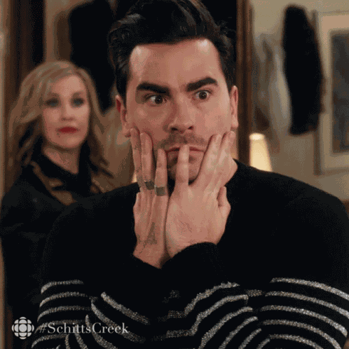 Shocked David Rose GIF