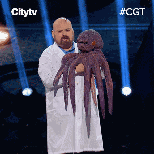 Shocked Mr Cuddles The Evil Octopus GIF
