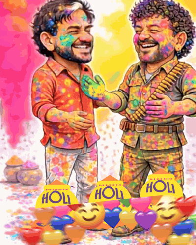 Sholay Holi Wish Happy Holi GIF