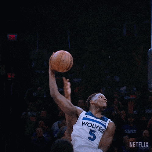Shooting The Ball Anthony Edwards GIF