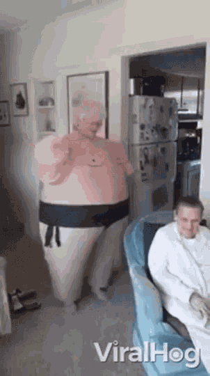 Showing Off Sumo GIF