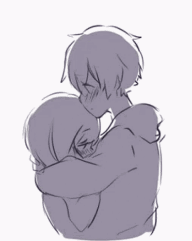 Shy Boy Girl Kiss 2 GIF