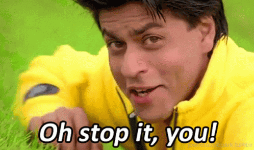 Shy Shahrukh Khan GIF