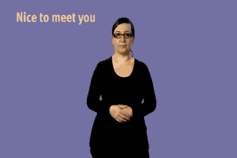Sign Language Nice Meet You GIF