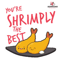 Simply The Best Shrimp Sticker