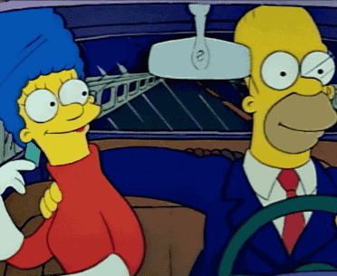 Simpsons Cuddle GIF