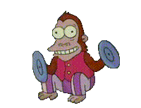 Simpsons Monkey Sticker