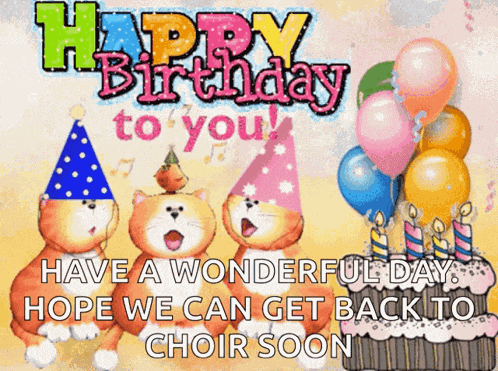 Singing Happybirthday GIF