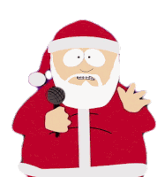 Singing Santa Claus Sticker