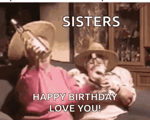 Sisters Love Happy GIF