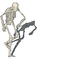 Skeleton Dancing Sticker