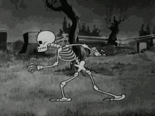 Skeleton Grunge GIF