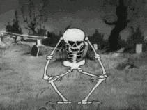 Skeleton Knee Dance Skeleton Dance GIF