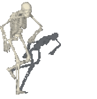 Skeleton Pls Sticker