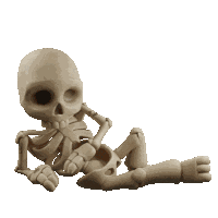 Skeleton Skeleton Meme Sticker