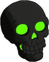 Skeleton Skull Sticker