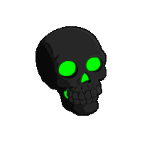 Skeleton Skull Sticker