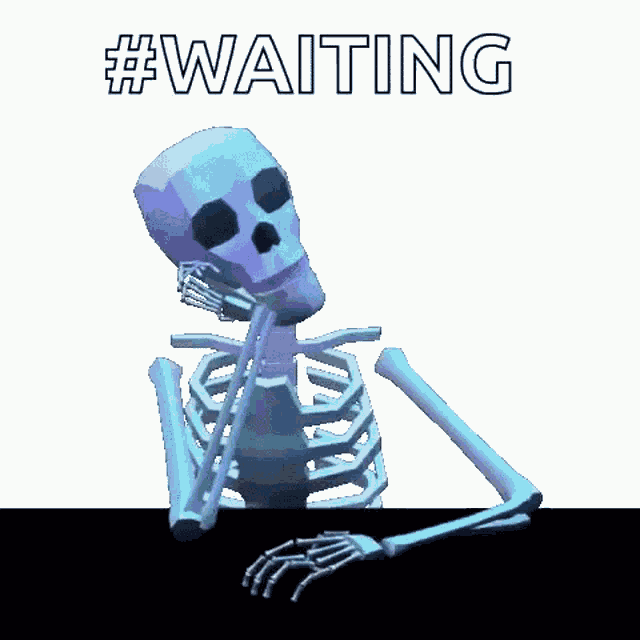 Skeleton Waiting GIF
