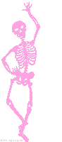 Skeleton Waving Sticker