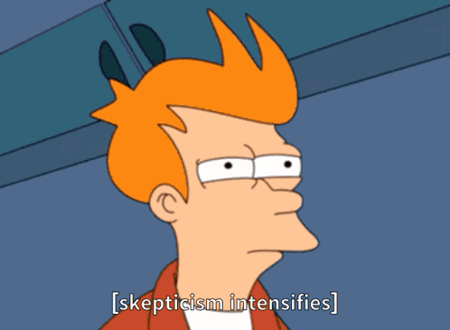 Skeptical Futurama GIF