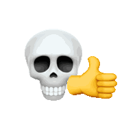 Skull Emoji Ok Sticker